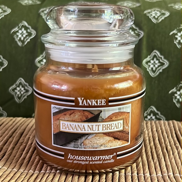 Yankee Candle Accents Yankee Candle Black Band Rare Banana Nut Bread Never Burned Poshmark